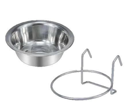 PLATO DE METAL CON SOPORTE