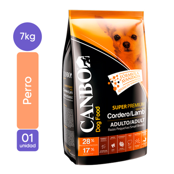 CANBO ALIMENTO PARA PERRO CORDERO ADULTO RAZA PEQUEÑA