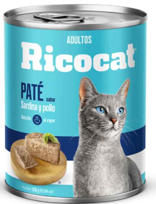 RICOCAT PATE SARDINA Y POLLO 330GR