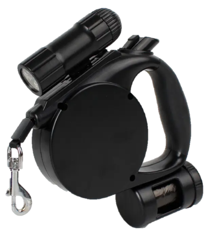CORREA RETRACTIL 4.5 METROS - NEGRO
