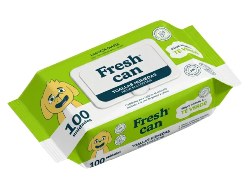 TOALLAS HUMEDAS FRESH CAN X 100 PAÑITOS (TE VERDE)